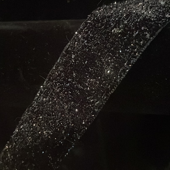 Black sparkle stretch headband - Picture 2 of 3